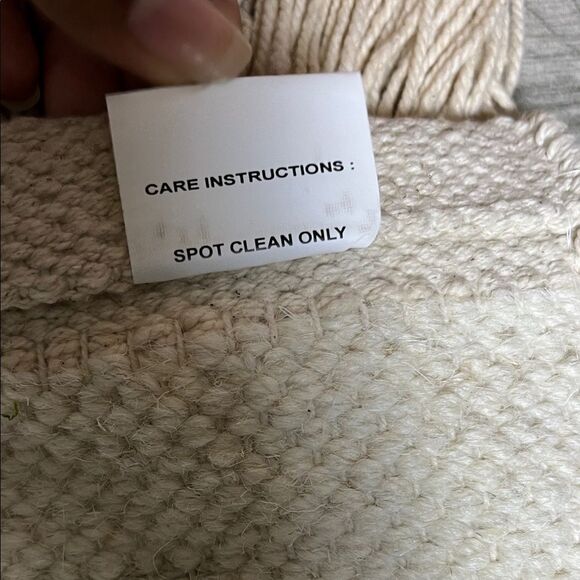 Handcrafted Cream and Gray Wall Hanging - Picture 3 of 6